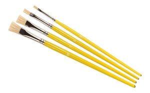 HUMBROL AG4306 - Set of 4 flat, stipple brushes for weathering