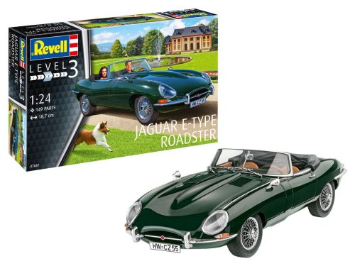 Go to product REVELL 67687 - 1:24 Jaguar E-Type Roadster model kit with paints