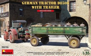 MINIART 38038 - 1:35 German Tractor D8506 w/ trailer