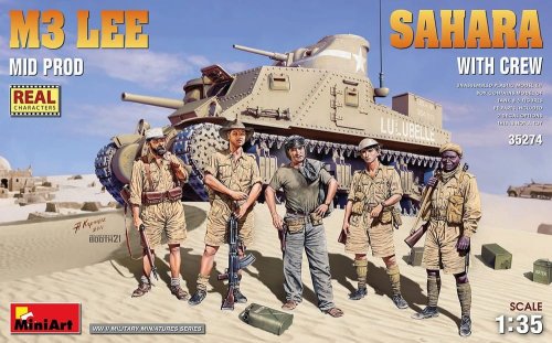 Go to product MINIART 35274 - 1:35 M3 Lee mid production Sahara w/crew