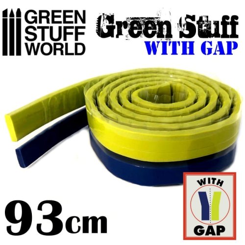Go to product GREEN STUFF 9861 - Green Stuff Tape 93 cm with gap - Masa modelarska dwuskładnikowa