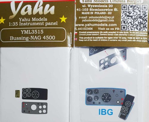 Go to product YAHU YML3515 - 1:35 Bussing-NAG 4500 - Instrument Panel
