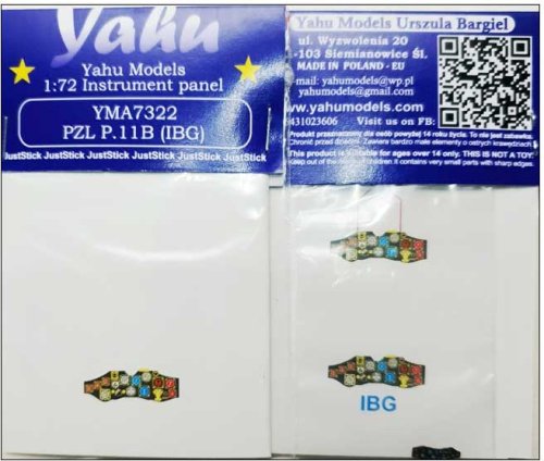 Go to product YAHU YMA7322 - 1:72 PZL P.11B