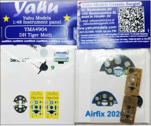 Go to product YAHU YMA4904 - 1:48 DH Tiger Moth - Instrument Panel
