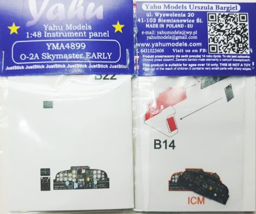 Go to product YAHU YMA4899 - 1:48 Cessna O-2 Skymaster - Instrument Panel