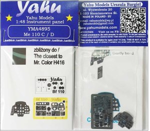 YAHU YMA4895 - 1:48 Messerschmitt Me 110 C/D - Instrument Panel