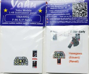 YAHU YMA4892 - 1:48 F-86 E/F Sabre - Instrument Panel
