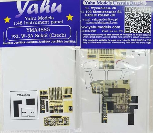 Go to product YAHU YMA4885 - 1:48 PZL W-3A Sokół ( Czech ) - Instrument Panel