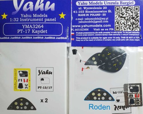 Go to product YAHU YMA3264 - 1:32 PT-17 Kaydet - Instrument Panel