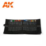 AK INTERACTIVE 10048 - Weathering Pencils - Full Range Cloth Case - zestaw 37 kredek do weatheringu