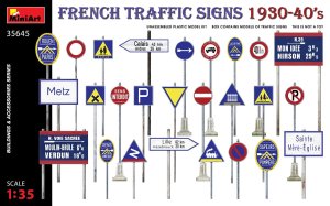 MINIART 35645 - 1:35 French Traffic Signs 1930-40's