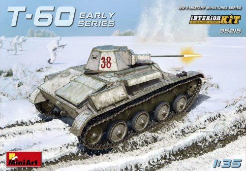 Go to product MINIART 35215 - 1:35 T-60 Early series w/ interior - Soviet light tank