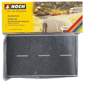 NOCH 60700 - 1:87 (H0) Federal Road, Asphalt, 100 x 8 cm - Jezdnia asfaltowa