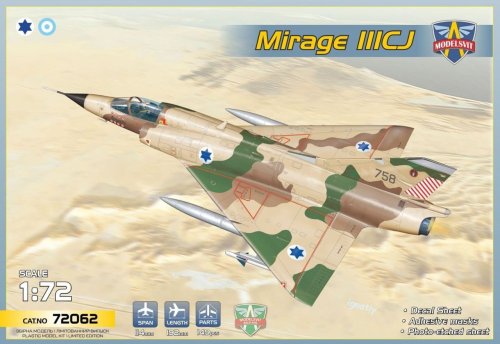 Go to product MODELSVIT 72062 - 1:72 Mirage IIICJ