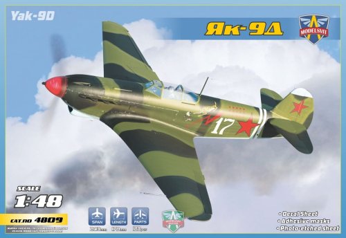 Go to product MODELSVIT 4809 - 1:48 Yak-9D Long-range WWII Soviet Fighter
