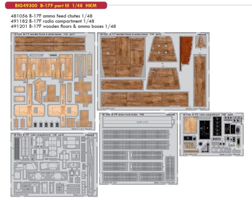 Go to product EDUARD BIG49300 - 1:48 B-17F part III