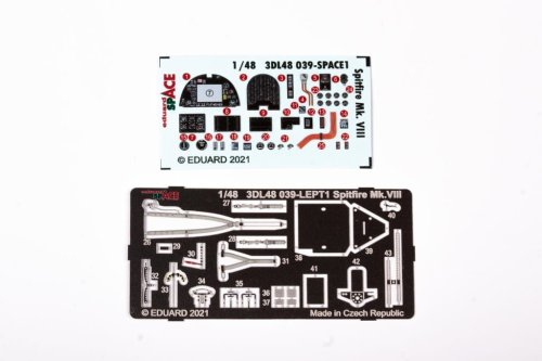 Go to product EDUARD 3DL48039 - 1:48 Spifire Mk.VIII - Space 3D Decals + PE
