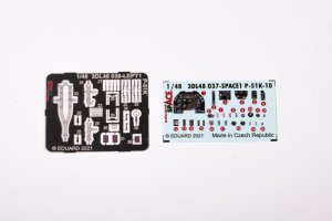 EDUARD 3DL48037 - 1:48 P-51K-10 - Space 3D Decals + PE