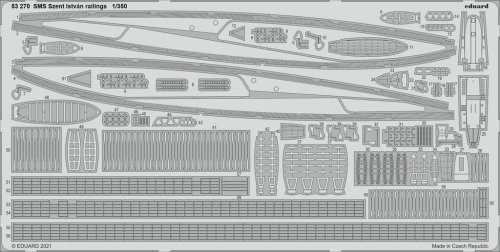 Go to product EDUARD 53270 - 1:350 SMS Szent István railings