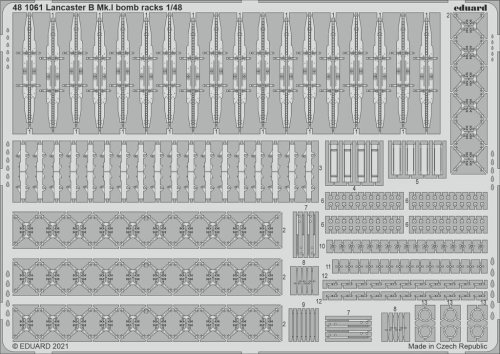 Go to product EDUARD 481061 - 1:48 Lancaster B Mk.I bomb racks
