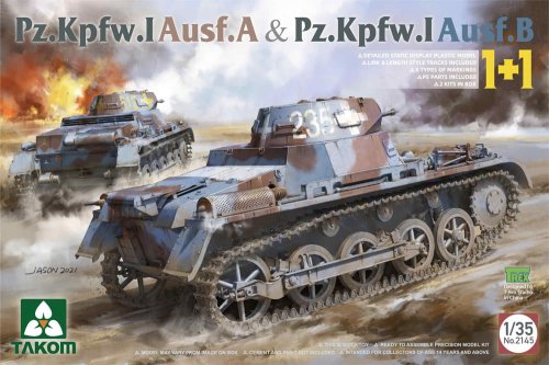 Go to product TAKOM 2145 - 1:35 Pz.Kpfw. I Ausf. A & Pz.Kpfw. I Ausf. B