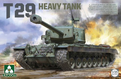 Go to product TAKOM 2143 - 1:35 T29 Heavy Tank
