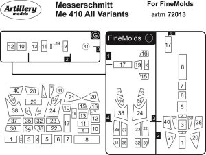FLY ARTM72013 - 1:72 Me 410 all variants