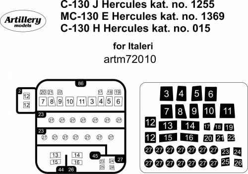 Go to product FLY ARTM72010 - 1:72 C-130 J+H, MC-130 E Hercules
