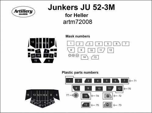 Go to product FLY ARTM72008 - 1:72 Junkers Ju 52-3M