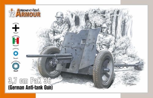Go to product SPECIAL HOBBY A72024 - 1:72 3,7 cm PaK 36 German Anti-tank Gun