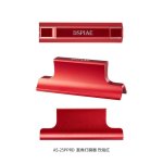 DSPIAE AS-25PPRD - Metal sanding block with handle, red