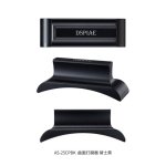 DSPIAE AS-25CPBK - Metal sanding block, arched, with handle, black
