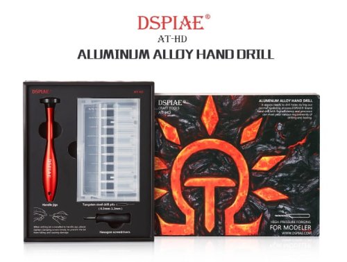 Go to product DSPIAE AT-HD - Mini hand drill with drill bits set 0.3 to 1.2 mm