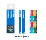 DSPIAE AS-BL15 - Metal sanding blocks 4 pcs, blue