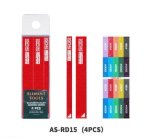 DSPIAE AS-RD15 - Metal sanding blocks 4 pcs, red