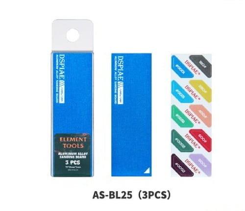 Go to product DSPIAE AS-BL25 - Metal sanding blocks 3 pcs, blue
