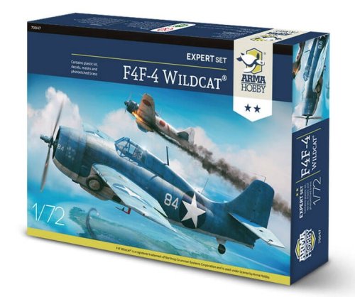 Go to product ARMA HOBBY 70047 - 1:72 F4F-4 Wildcat - Expert Set