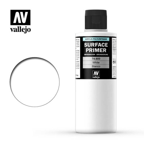 Go to product VALLEJO 74600 - Surface Primer - White 200 ml.
