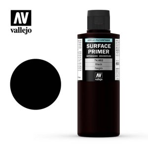 VALLEJO 74602 - Surface Primer - Black 200 ml.