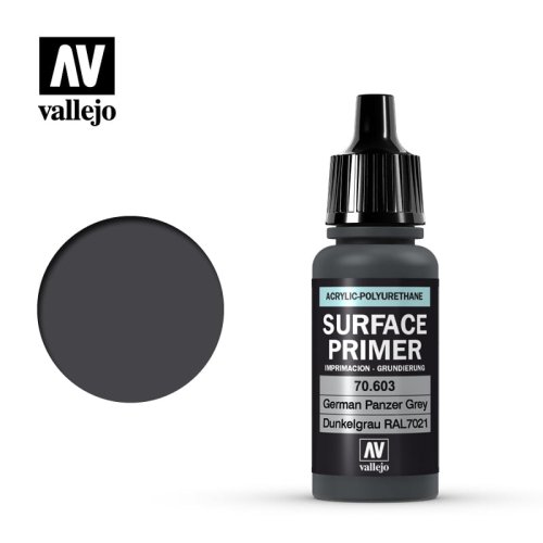 Go to product VALLEJO 70603 - Surface Primer - German Panzer Grey (RAL7021) 17 ml