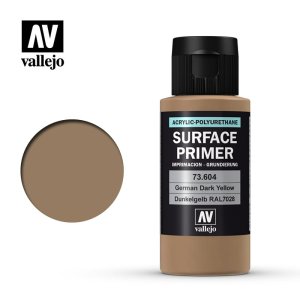 VALLEJO 73604 - Surface Primer - German Dark Yellow / Dunkelgelb RAL 7028 60 ml