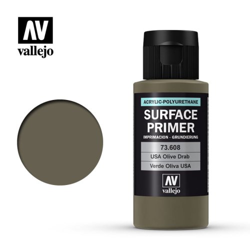 Go to product VALLEJO 73608 - Surface Primer - U.S. Olive Drab 60 ml