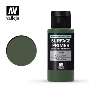 VALLEJO 73612 - Surface Primer - NATO Green FS34094 60 ml