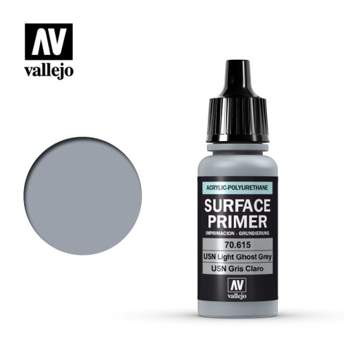 Go to product VALLEJO 70615 - Surface Primer - USN Light Ghost Grey (RAL36375) 17 ml