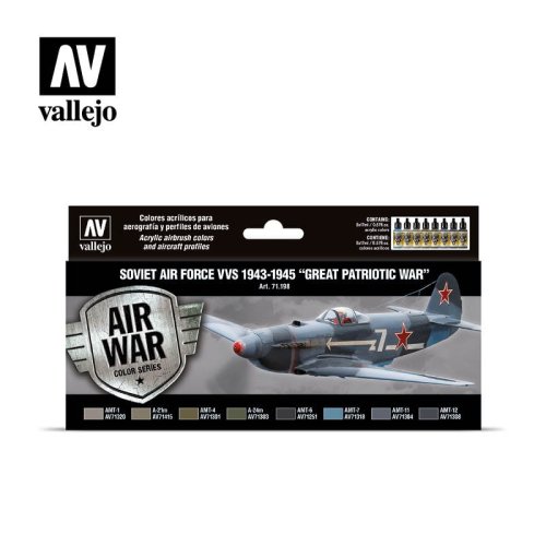 Go to product VALLEJO Model Air Set 71198 - Soviet Air Force VVS 1943 - 1945