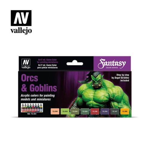 Go to product VALLEJO Game Color Set 72304 - Orcs & Goblins