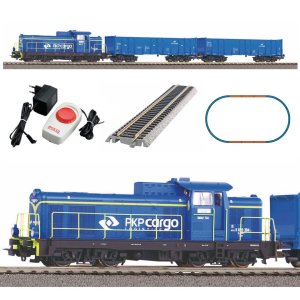 PIKO 97937 H0 Electrical railway set PKP Cargo with locomotive type SM42 and coal cars