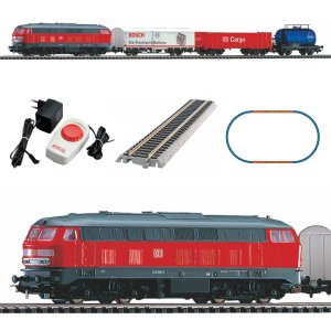PIKO 57154 H0 Electrical railway set DB with locomotive type Br 218 and freight cars