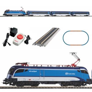 PIKO 57179 H0 Electrical railway set RailJet CD with Taurus locomotive and passenger cars