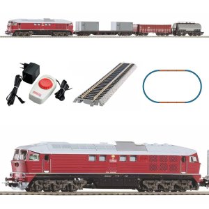 PIKO 97935 H0 Electrical railway set CSD with locomotive type BR 130 and freight cars